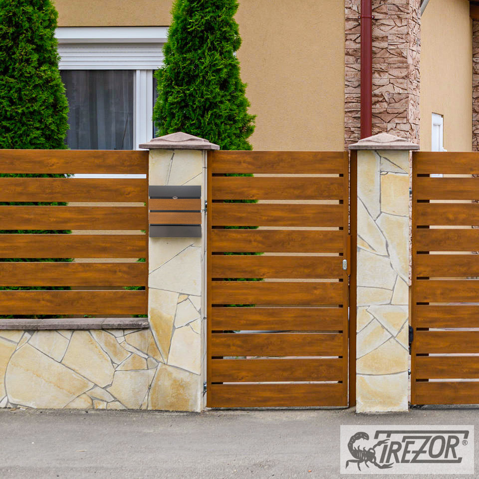 Postaláda-Fence Design III. Fadekor Antracit-Arany tölgy-postaladauzlet-4